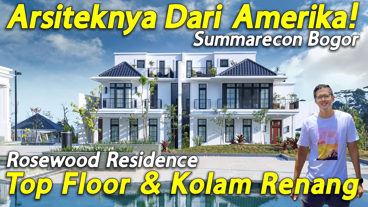 Rumah Mewah 3 Lantai Klasik Modern, The Rosewood Summarecon Bogor