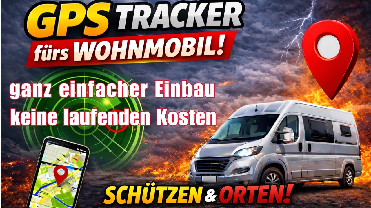 Wohnmobil GPS Camper Tracker | Einbau und App einfach erklärt | Diebstahlschutz ohne Gebühren + ABO