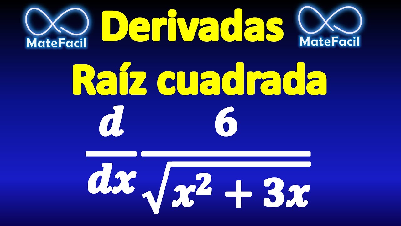 Derivada de una raíz cuadrada en denominador