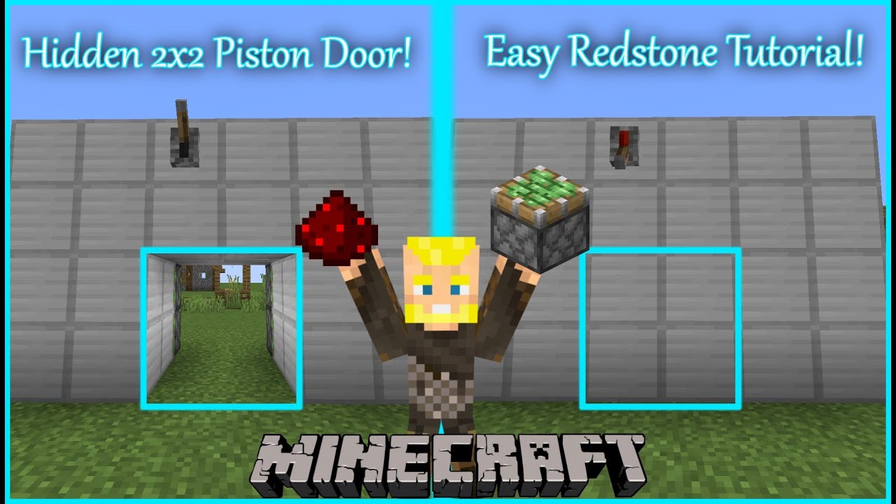 Making a 2x2 Piston Door in Minecraft is Easy! (Java)