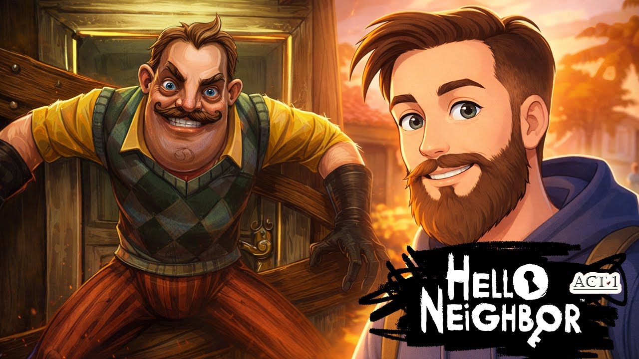 Hello Neighbor Act 1 FULL Gameplay  Basement Secret Revealed