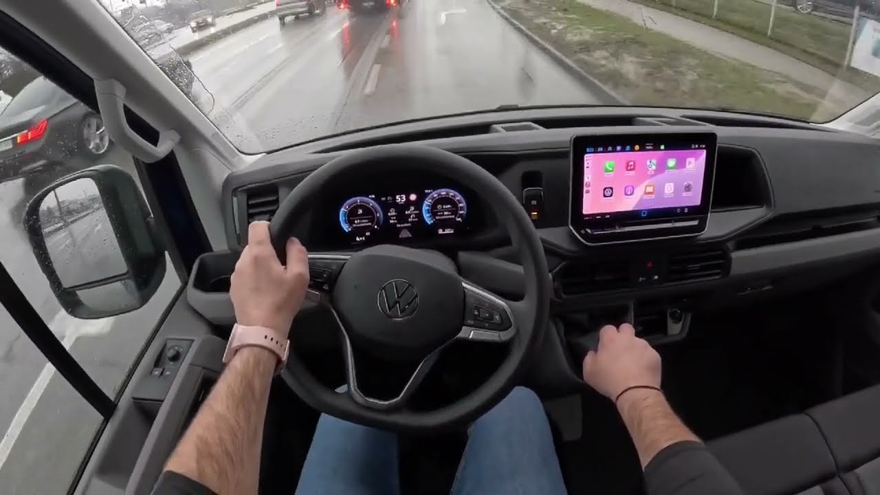 2025 Volkswagen Crafter Test Drive 🚐 | 2.0 TDI 140HP | Acceleration & Interior POV