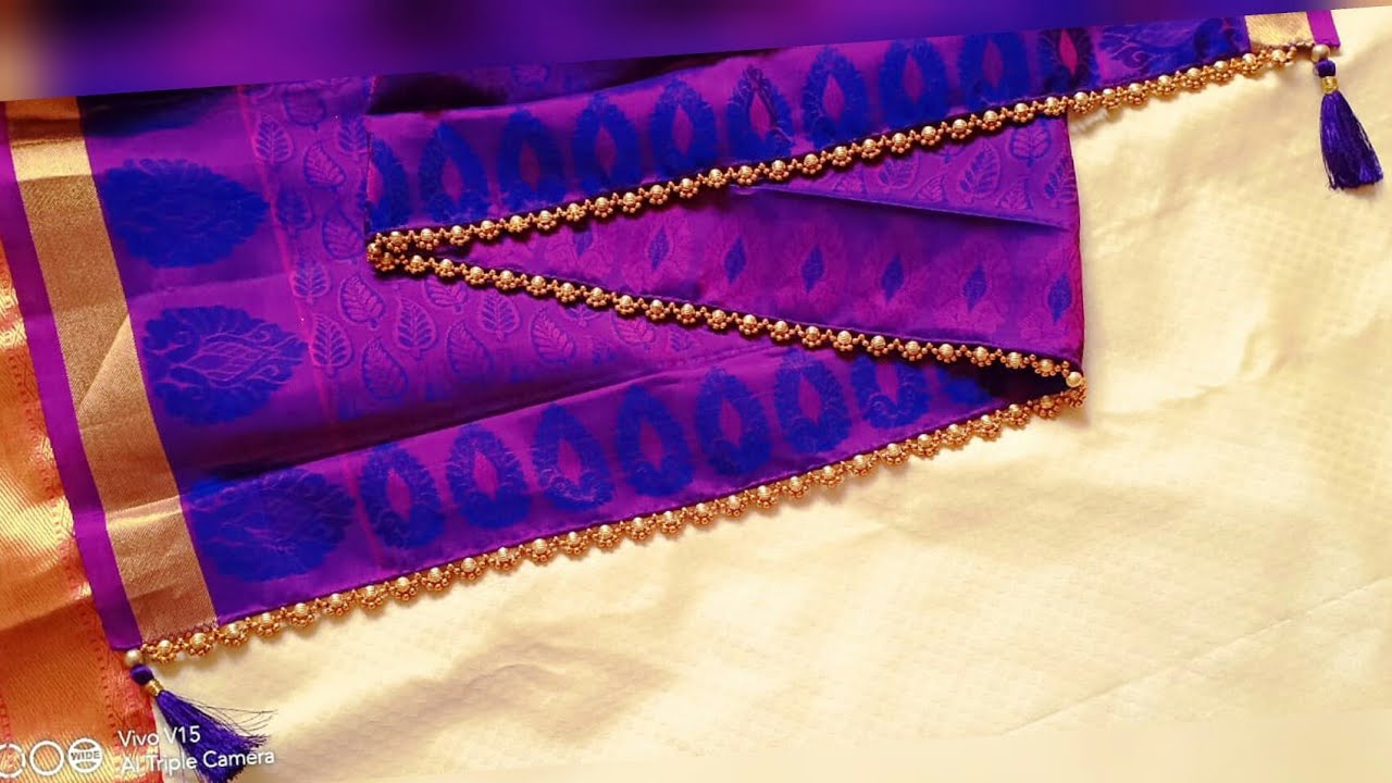 easy kuchu design for sarees, dupattas, blouses etc... // Nandana creations //