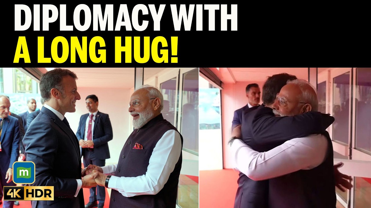 PM Modi, Macron Share Warm Hug In Nice Ahead Of Bharat Innovates Startup Showcase Event