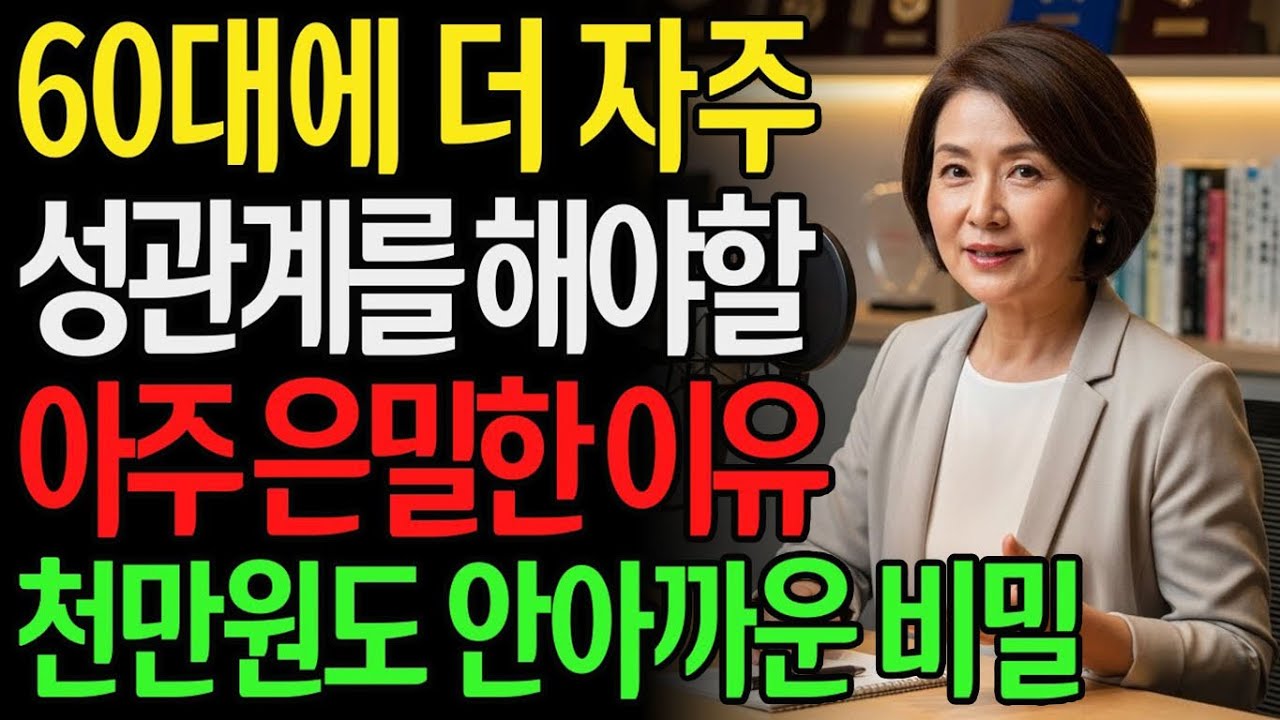 천만원도 안 아까운 60대 이후 더 자주 성관계를 해야할 비밀스러운 이유 5가지 l 노후지혜 l 노년의성 l 행복한삶 l 오디오북