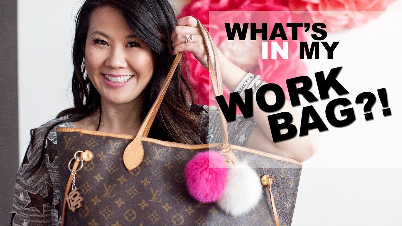 What's in my Work Bag? Louis Vuitton Neverfull - planners and tech gadgets!