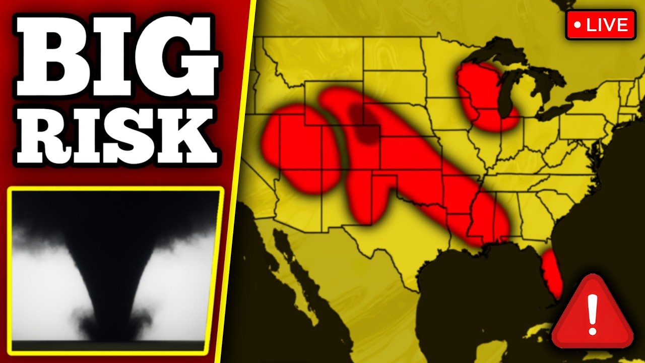 🔴 BREAKING SEVERE WEATHER OUTBREAK COVERAGE - Tornadoes Possible With LIVE Chasers...