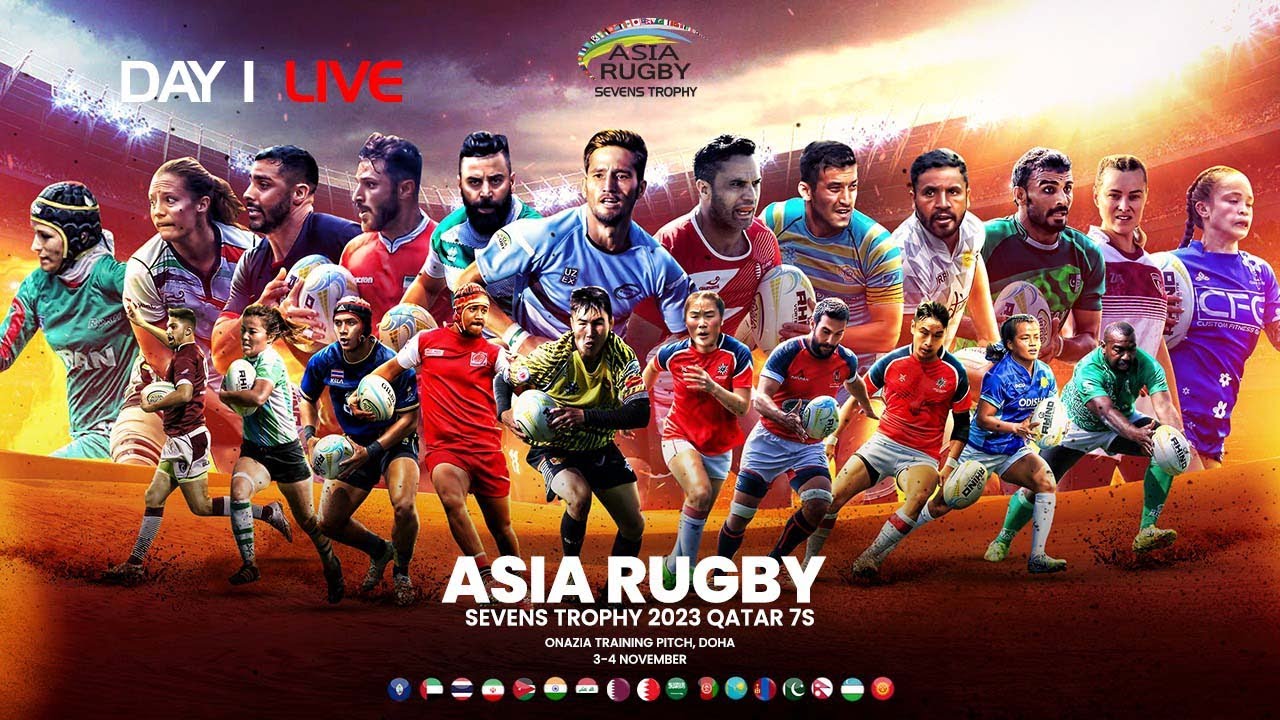 Asia Rugby Sevens Trophy 2023 🏆 Qatar 7s Day 1 live