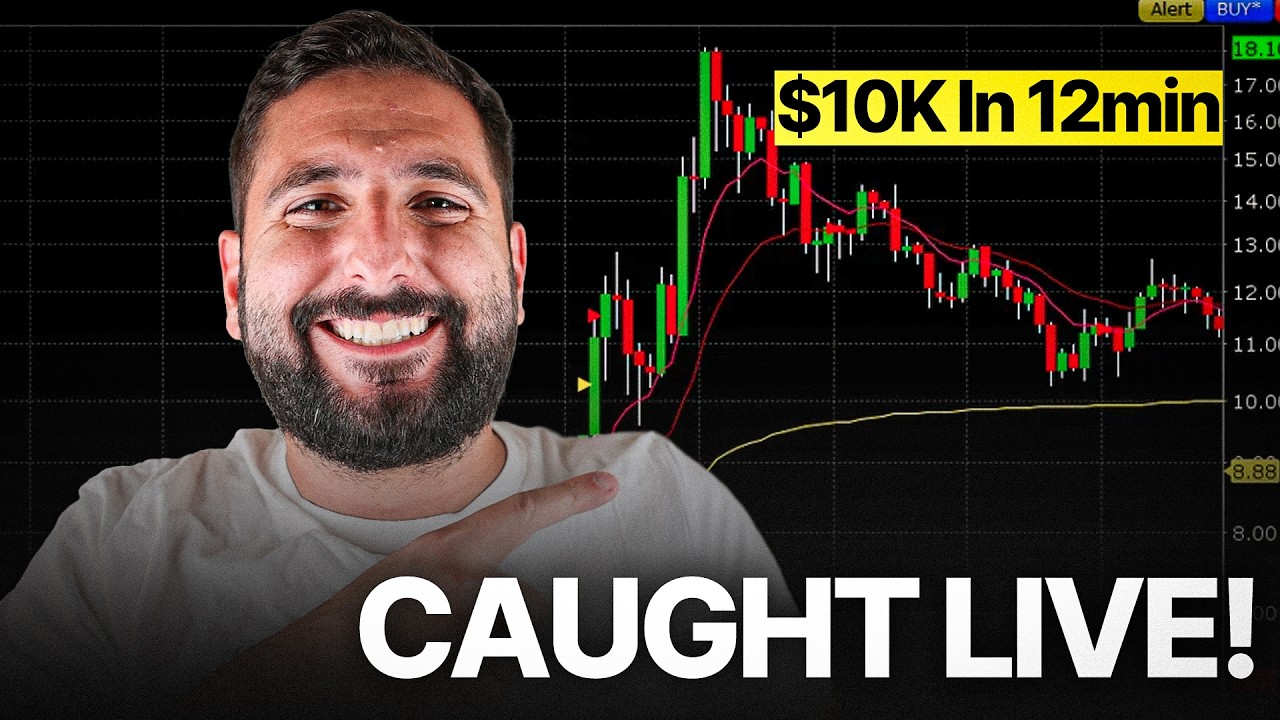 $16M Trader: Makes $10K In 12 Min LIVE TRADING