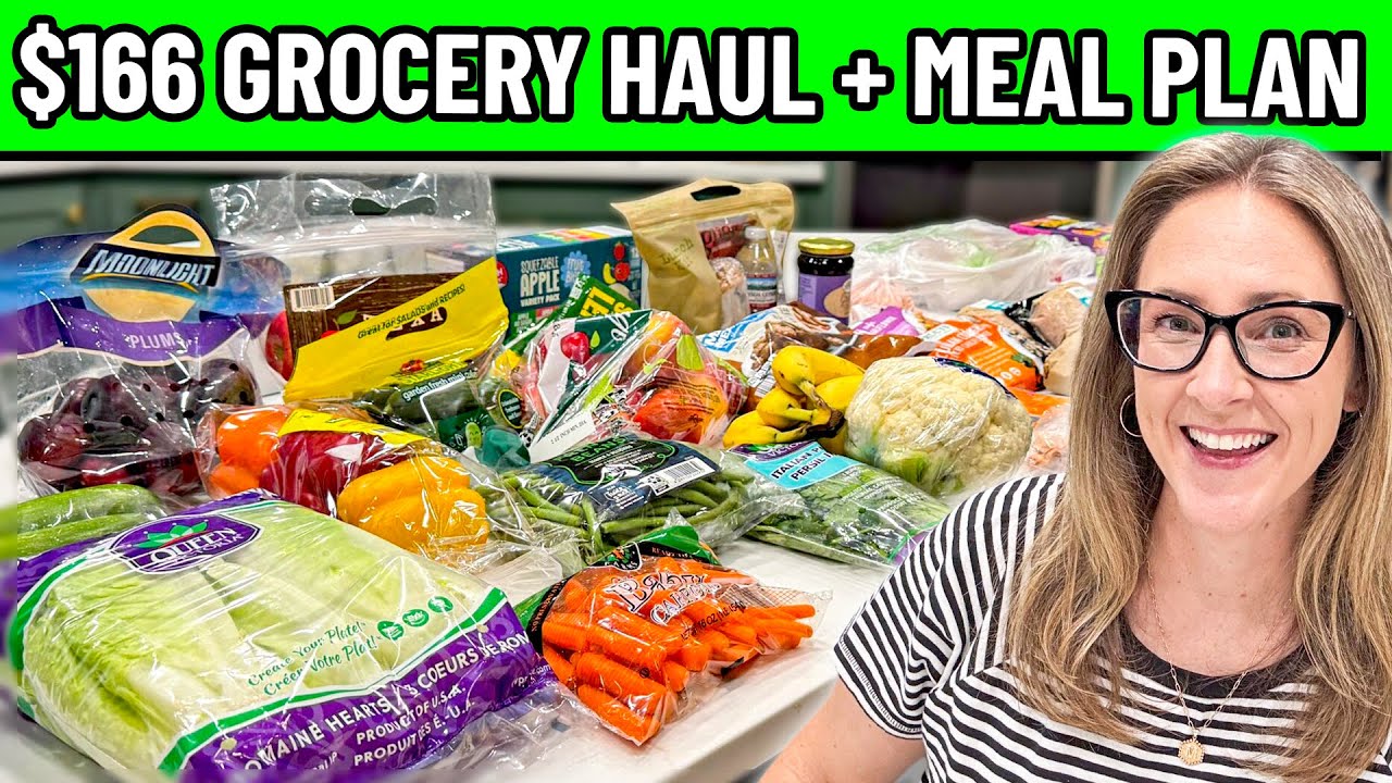 Regular Mom's $166 Grocery Haul + Meal Plan for a Busy Family This Week