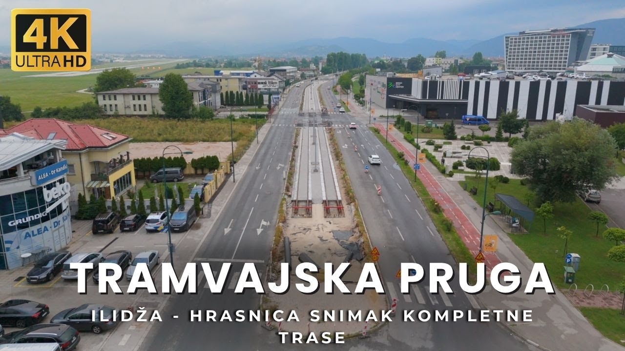 【4K】Snimili smo kompletnu trasu Tramvajske pruge od Doma Zdravlja na Ilidži do Hrasnice  pogledajte!