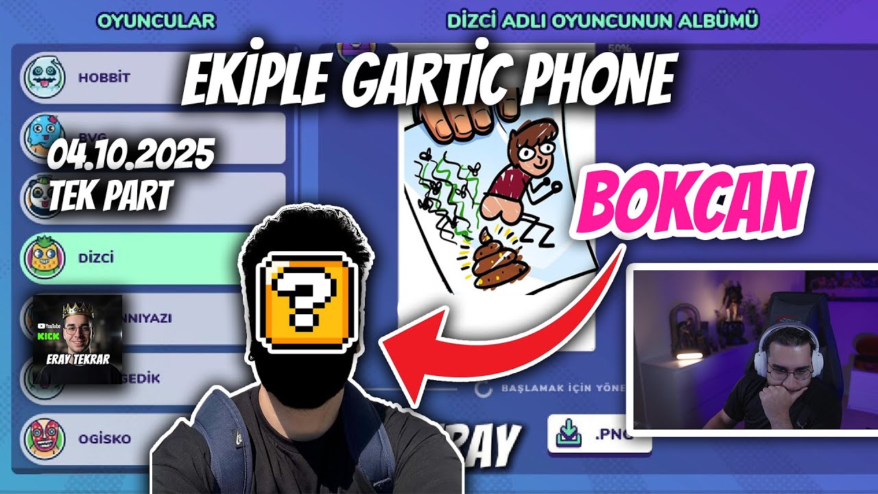BOKCAN DKJSHDJSHD 😂 Eray ve Ekip Gartic Phone'da Çildirdi!