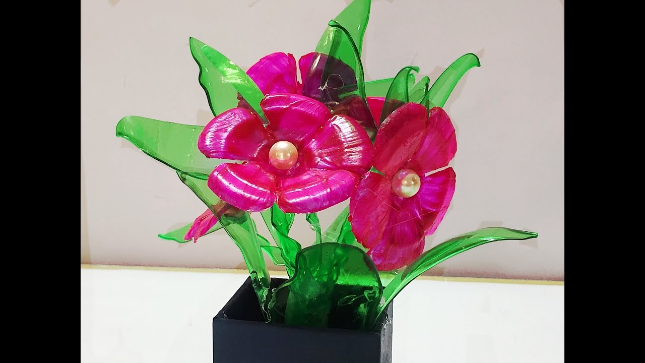 Plastic bottle flowers|Best use of waste plastic bottles|Best out of waste
