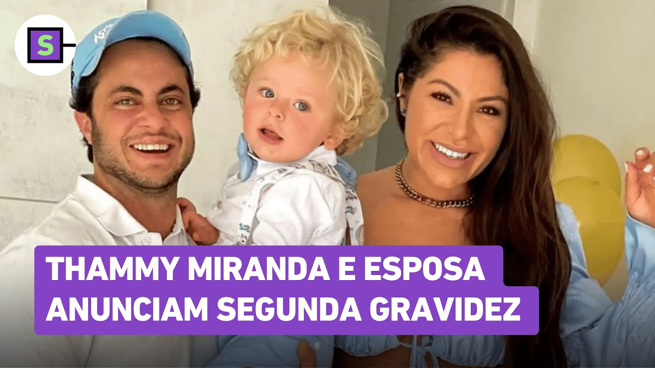 Thammy Miranda anuncia segunda gravidez da esposa, Andressa Ferreira; veja