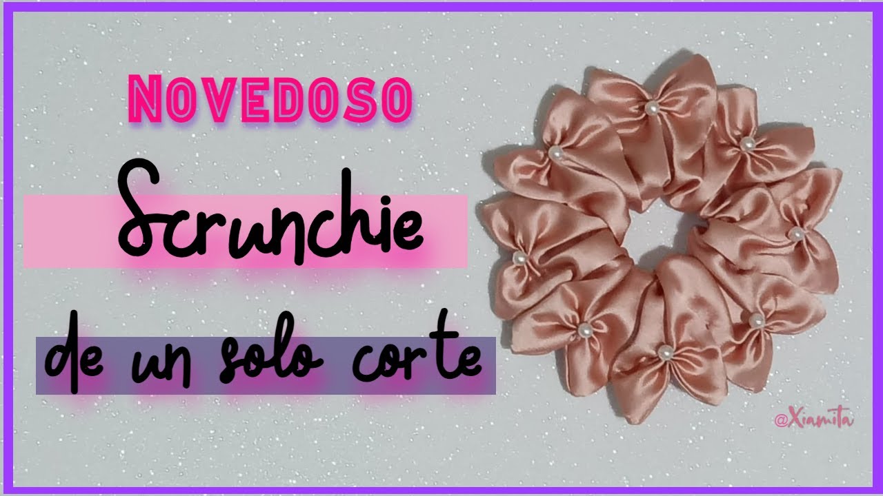 💖 EL VIDEO ORIGINAL - Scrunchie novedoso de un solo corte -Colitas -Coleteros -Scrunchies originales