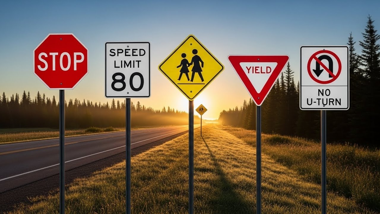 36 Important ROAD SIGNS That You Need To Know For Your Driving Exam | Traffic Signs | Episode 1
