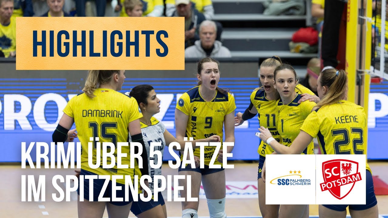 SSC Palmberg Schwerin - SC Potsdam | Highlights Frauen Volleyball Bundesliga