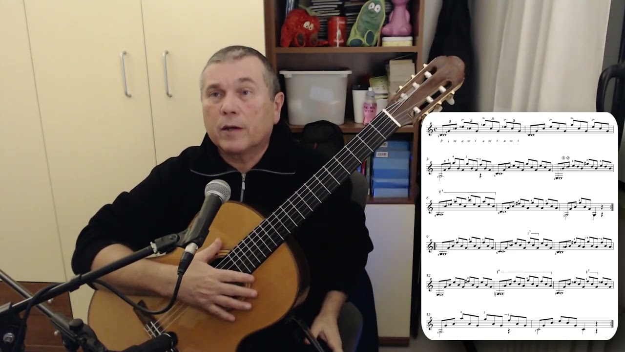 Suoniamo la Chitarra - Lezione 93 - Tarrega, Studio in do