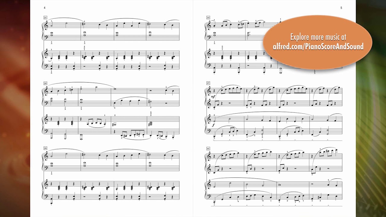Concertino for the Young (2p, 4h) I. Allegro con brio, by Dennis Alexander - Score & Sound, Piano