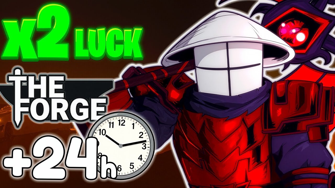 I Spent 24+ HOURS With 2X LUCK On The Forge And Got Overpowered!