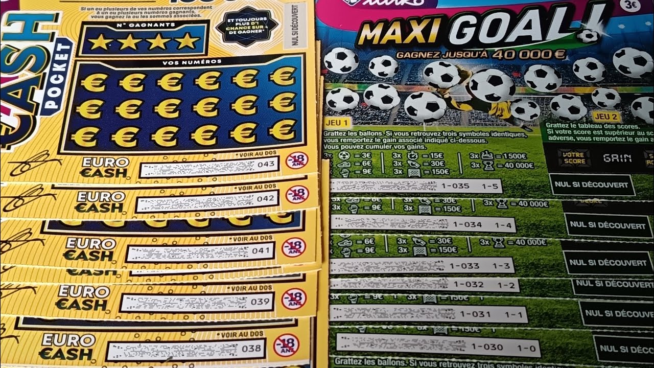 Cash pocket VS Maxi goal | Ticket illiko FDJ ~514~
