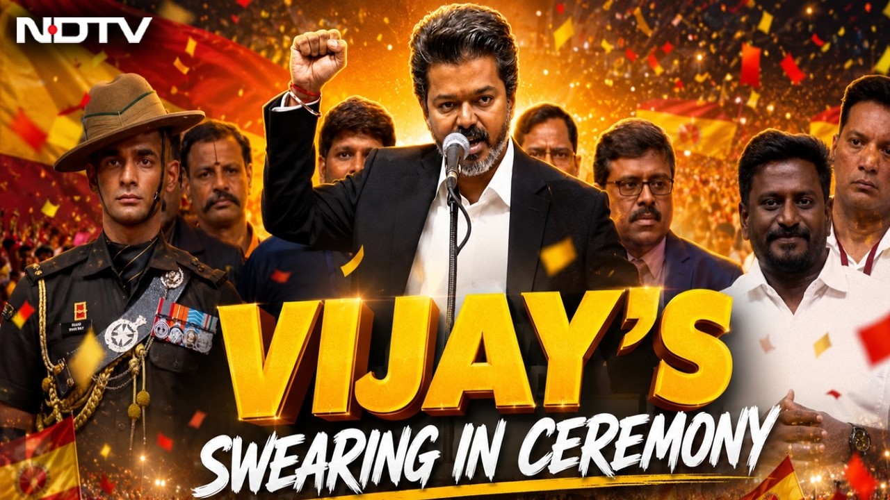 Vijay LIVE | Vijay Oath Taking Ceremony LIVE | Vijay Takes Oath As Tamil Nadu Chief Minister
