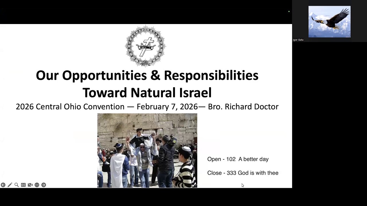 ”Ocaziile și responsabilitățile noastre față de Israelul natural” - Richard Doctor,  2026  02 07