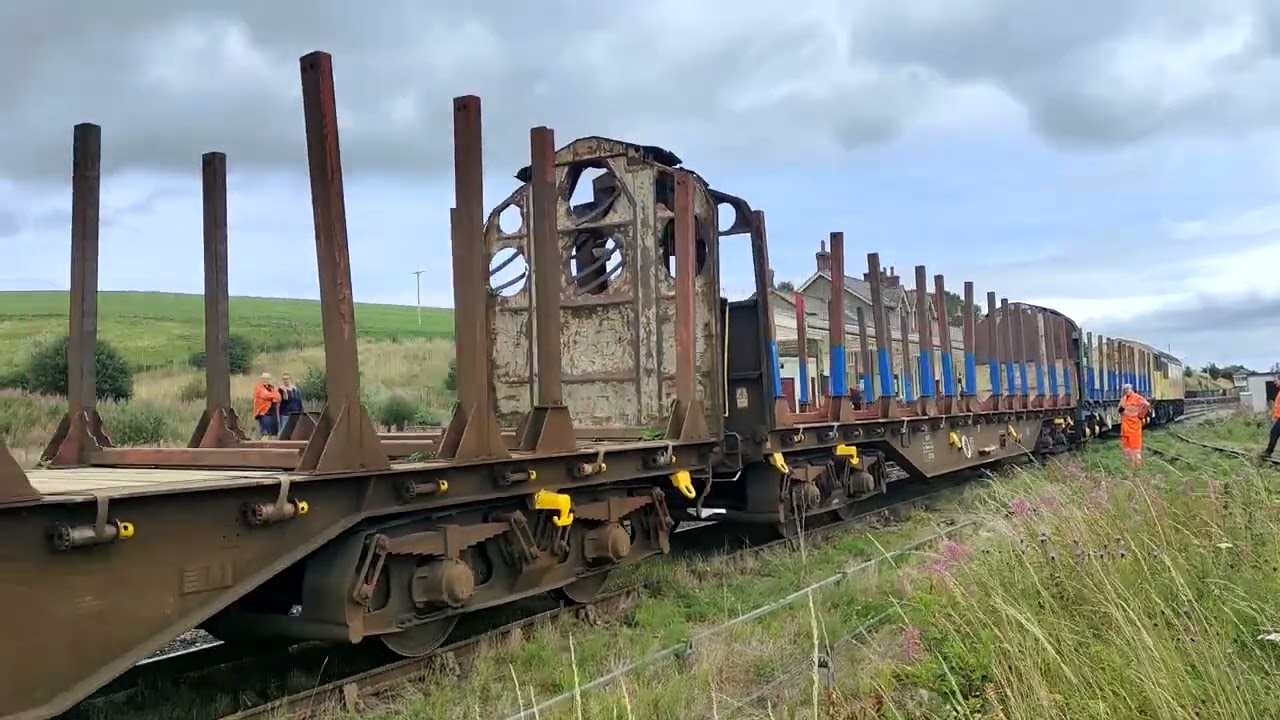Hellifield Yard's First Freight Train Colas 56094 6Z56 Hellifield 07/08/2022