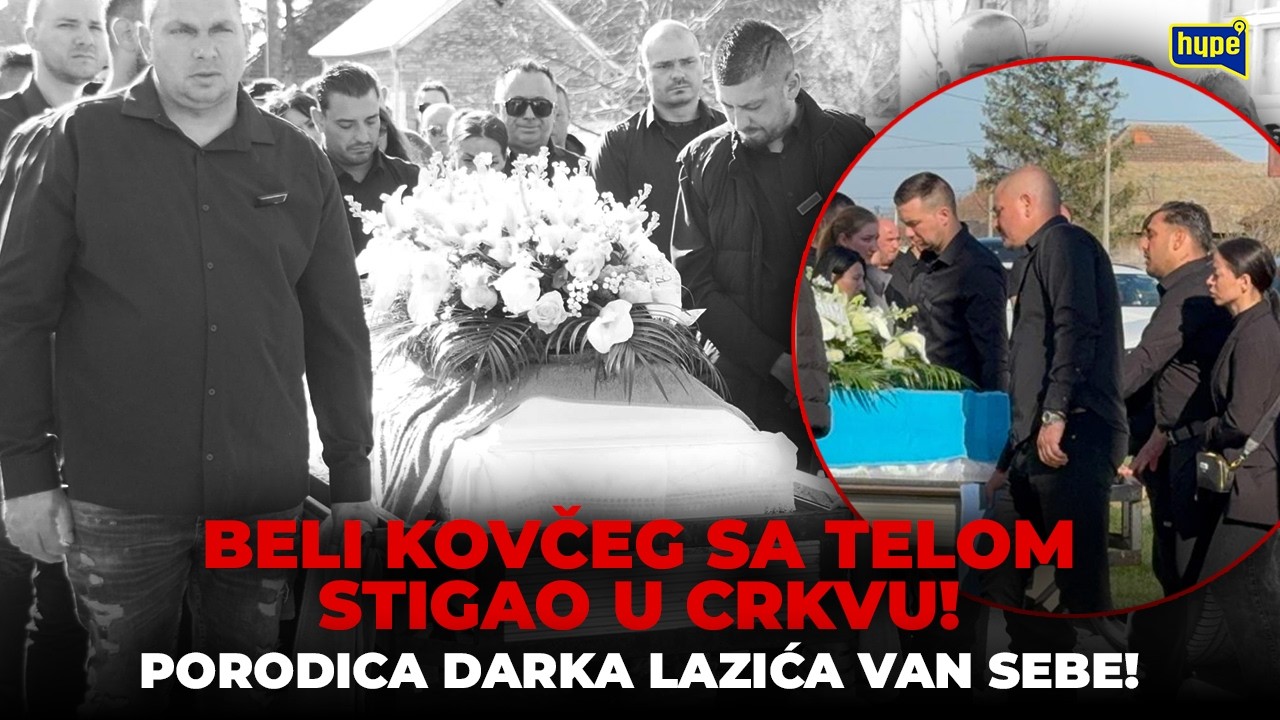 ШОКИРУЮЩИЕ СЦЕНЫ В ЦЕРКВИ! Прибывает гроб с телом Драгана Лазича, семья в отчаянии!