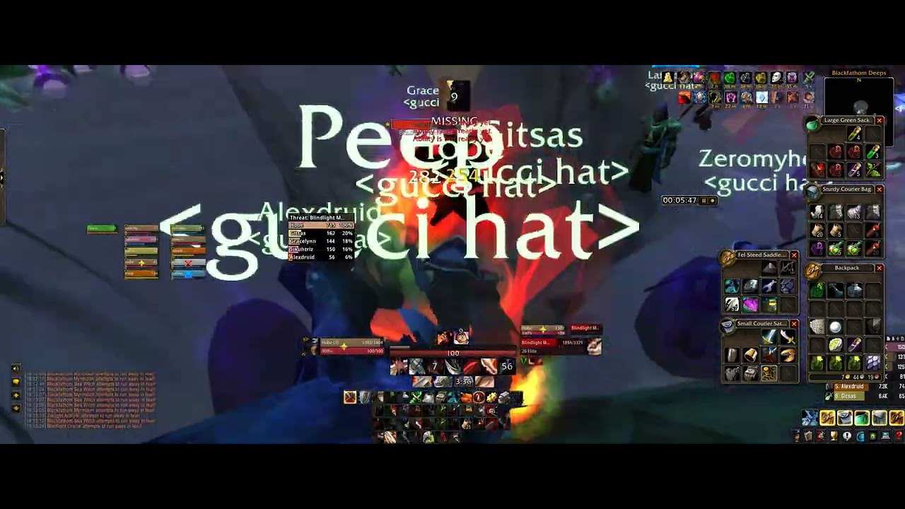 gucci hat BFD Speedrun Warrior Tank PoV