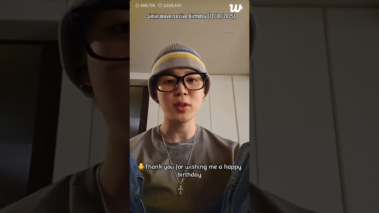 Jimin Live On Weverse With English Subs🎂💜#jimin #fypシ゚viral #bts