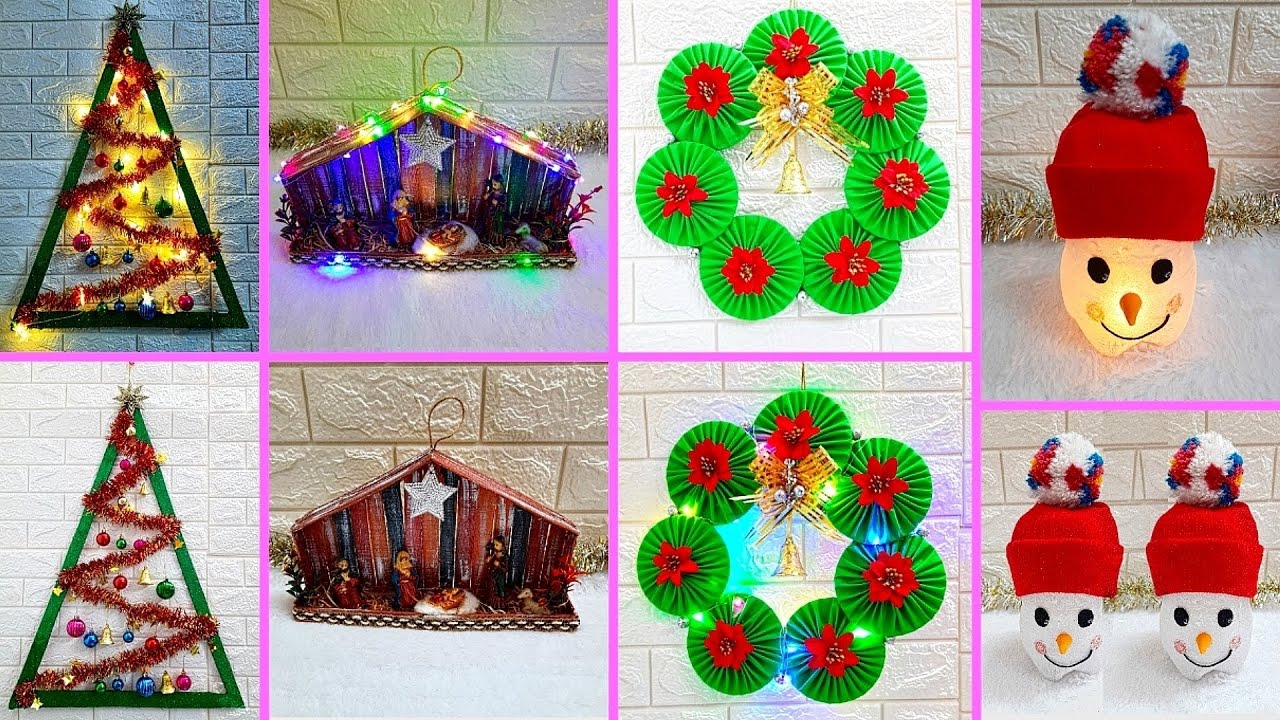 Economical Easy 4 Christmas Craft idea | Best out of waste Low budget Christmas craft idea (Part 4)