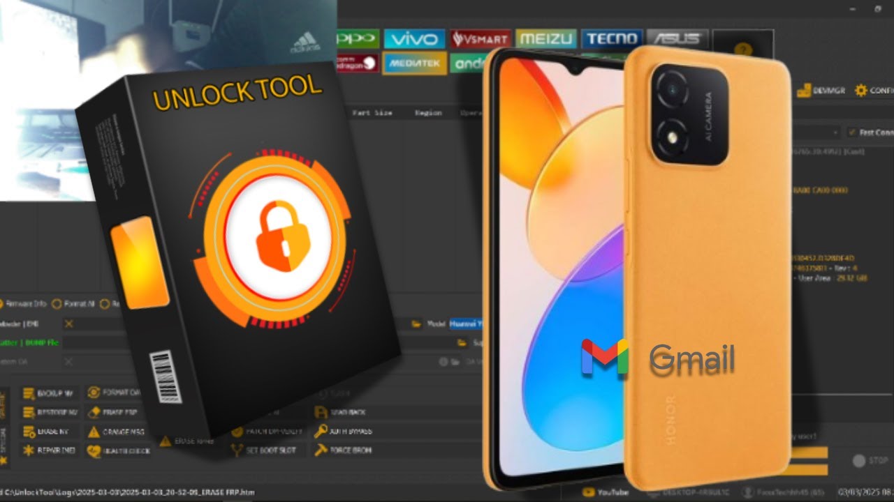 FRP HONOR X5 // UNLOCKTOOL 2025 // QUITAR CUENTA GOOGLE 📱🔥🔥