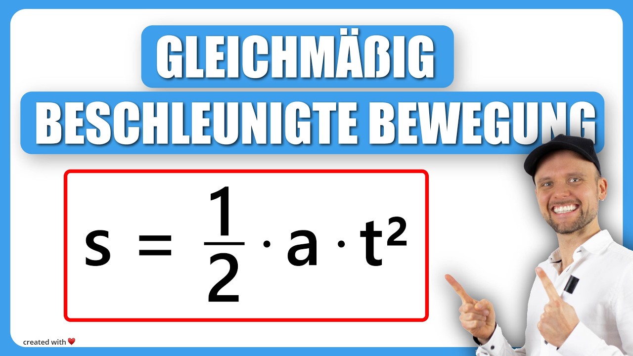 Gleichmäßig beschleunigte Bewegung TEIL1 || Grundlagen Physik || Physik für Mediziner