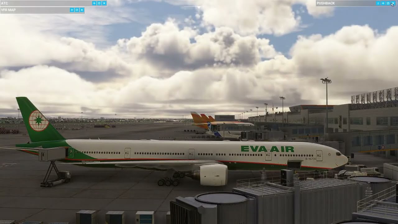 Microsoft Flight Simulator Boeing 777 300ER 桃園國際機場-高雄國際機場