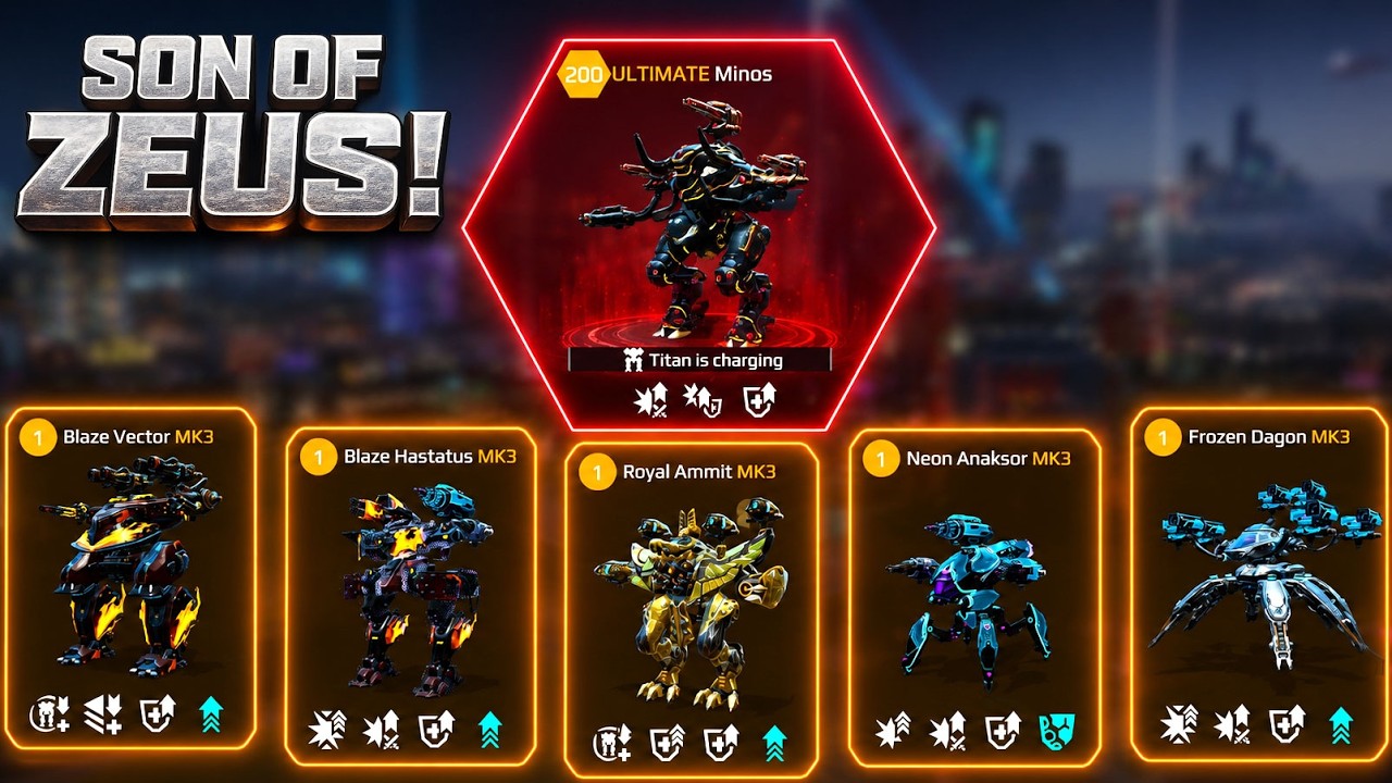 The Bull of Olympus Is Here! War Robots Gameplay 🤖