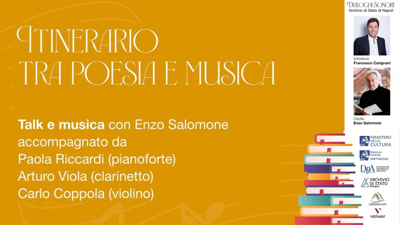 Dialoghi Sonori: Itinerario tra poesia e musica con Enzo Salomone