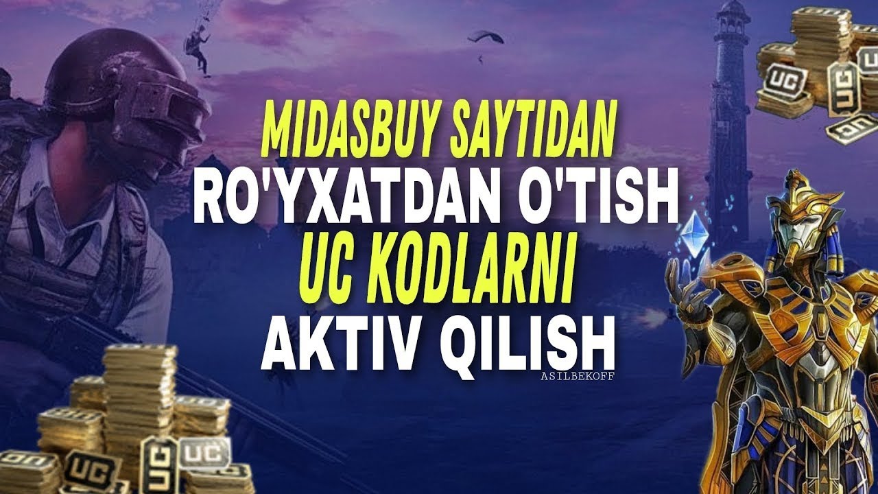 Midasbuy saytida reedem kodlarni ishlatish 2023