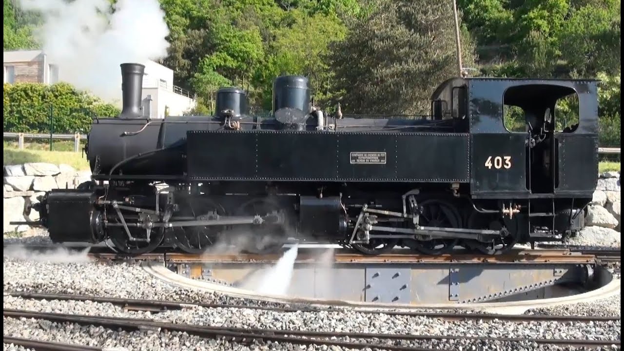 Historic steam locomotive train Chemin de Fer du Vivarais Ardeche France - ReiseWorld travel channel