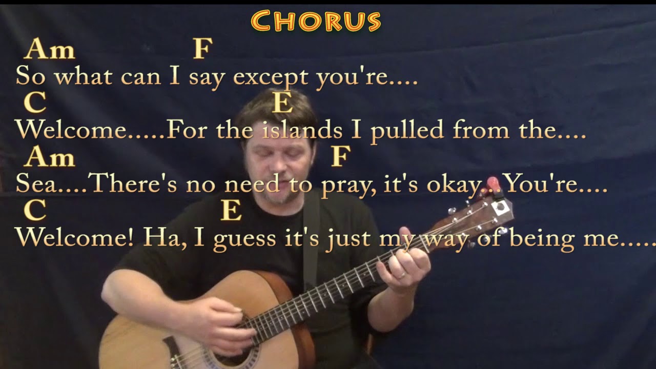 You're Welcome (Moana) Strum Guitar Cover Lesson with Chords/Lyrics