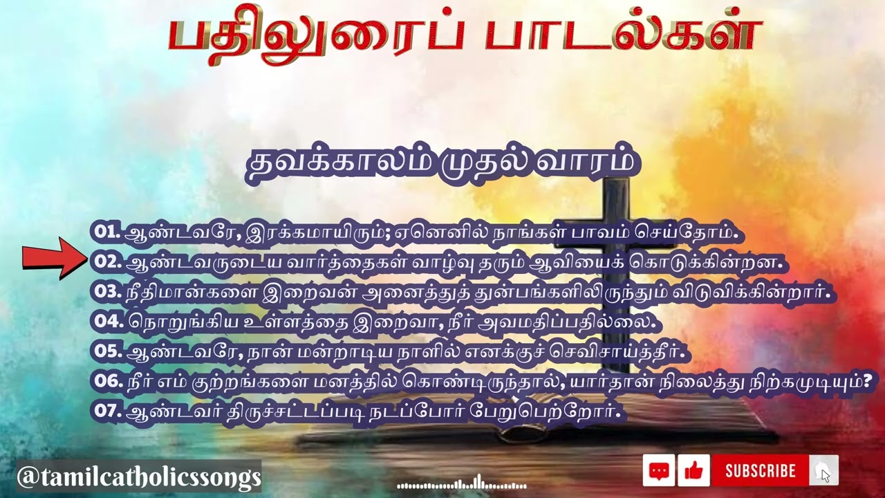 🎶மனதிற்கினிய இசையில் 🎶 பதிலுரைப்பாடல்கள் | இசைவழியில் இறைமொழிகள் | தவக்காலம் முதல் வாரம் #songs