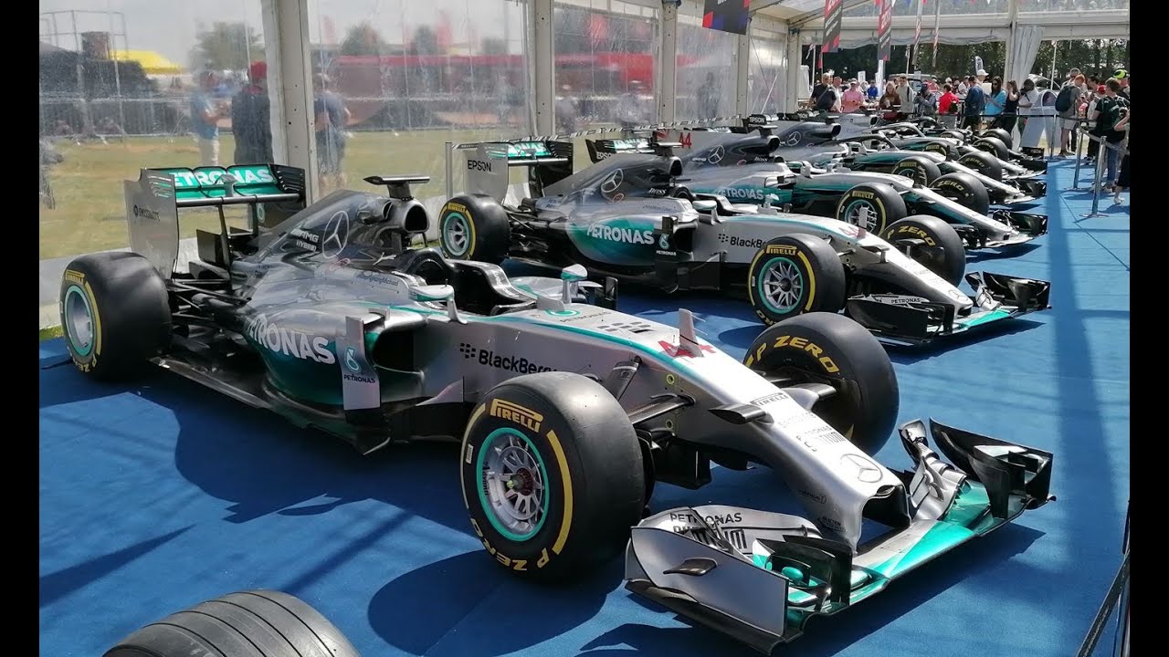 Lewis Hamilton's 7 world championship winning F1 cars