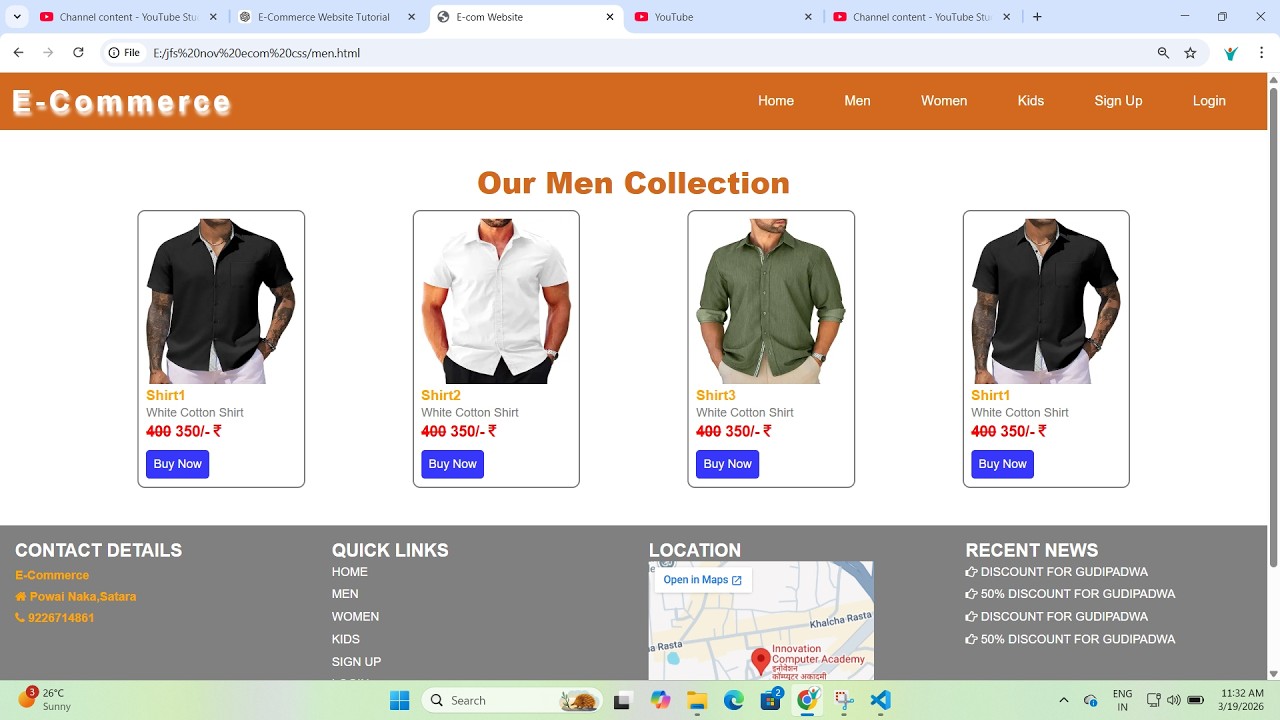 E-Commerce Website from Scratch | Part 2 (HTML & CSS) | Marathi