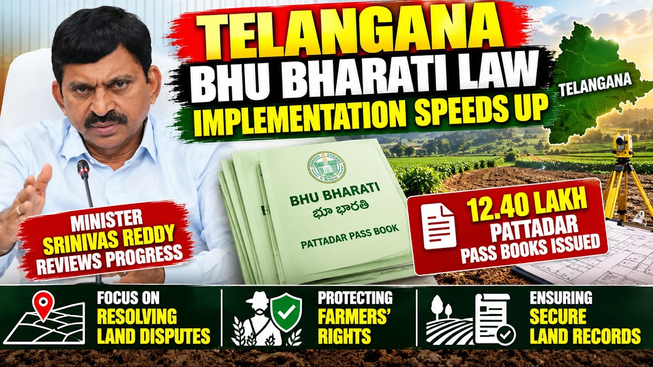 Bhu Bharati Law: Over 5.68 Lakh Passbooks Distributed | Telangana Revenue Department