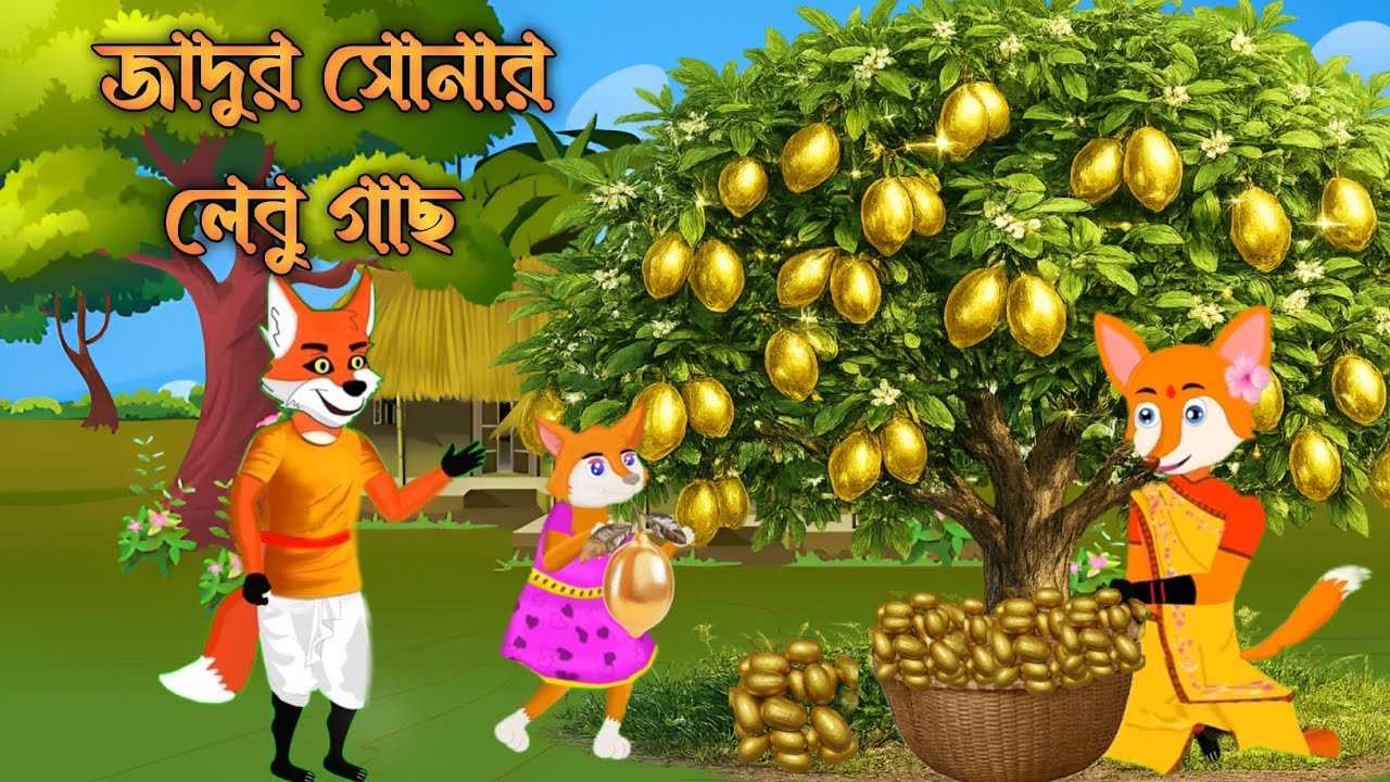 জাদুর সোনার লেবু গাছ | fox cartoon | শিয়ালের কার্টুন |bangla cartoon | ropkothar golpo | Cartoon |