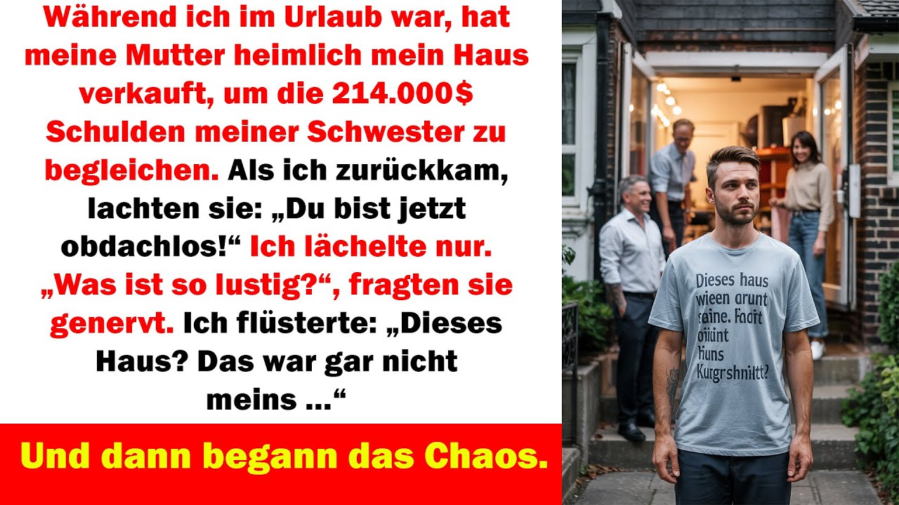 Im Urlaub verkaufte meine Mutter „mein“ Haus – doch was sie nicht wusste, zerstörte alles.