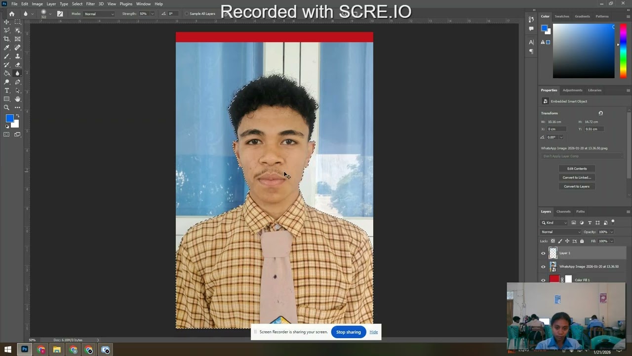 Remove background mengunakan Adobe Photoshop