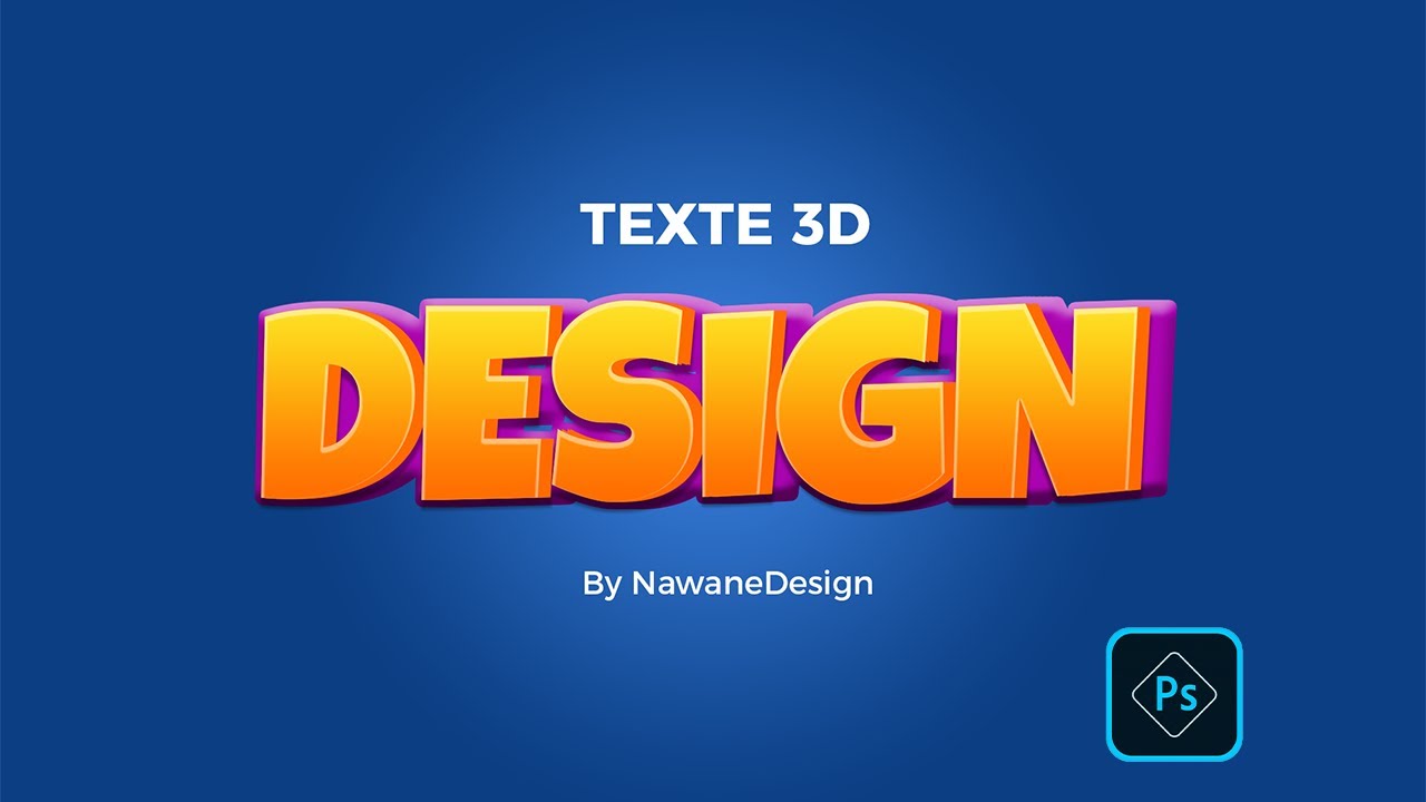Design 3D: Comment réaliser un Effet Texte en 3D avec Photoshop!
