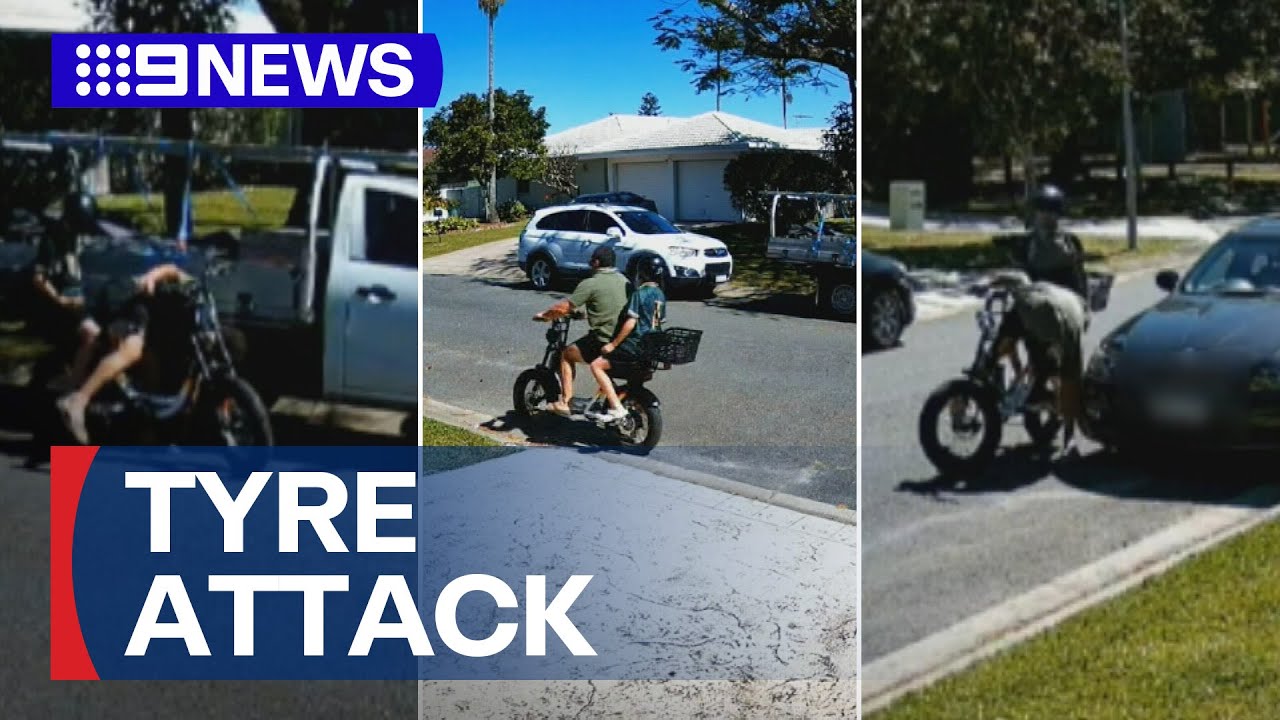 Gold Coast street targeted by bizarre roadside act | 9 News Australia
