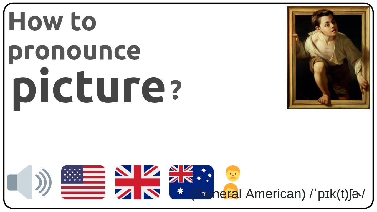 How to pronounce picture in english?